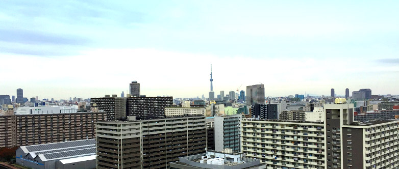 東京フロントコート眺望例