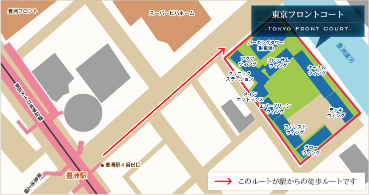 東京フロントコート 周辺地図