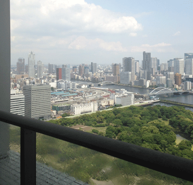 東京ツインパークス ライトウイング 26F ベランダからの眺め